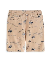 Scotch & Soda Big Boys Printed Half Panama Shorts