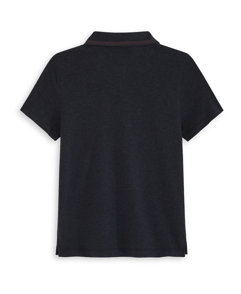 Scotch & Soda Big Boys Heather Pique Polo Shirt