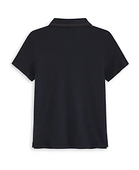 Scotch & Soda Big Boys Heather Pique Polo Shirt