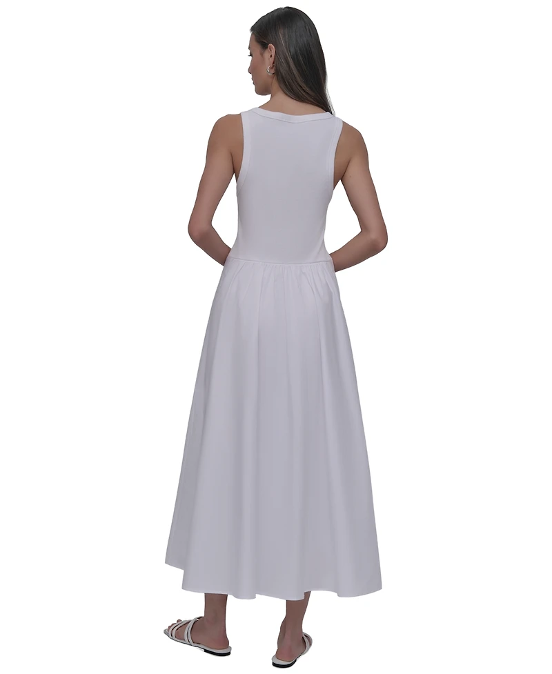 Dkny Jeans Women's Mixed-Media Tank Dress
