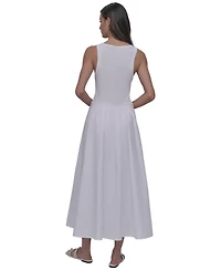 Dkny Jeans Women's Mixed-Media Tank Dress