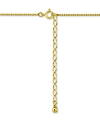 Giani Bernini Cubic Zirconia Cross Pendant Necklace (1/2 c.t. t.w.) 18k Gold Over Sterling Silver, 16" + 2" extender, Exclusively at Macy's