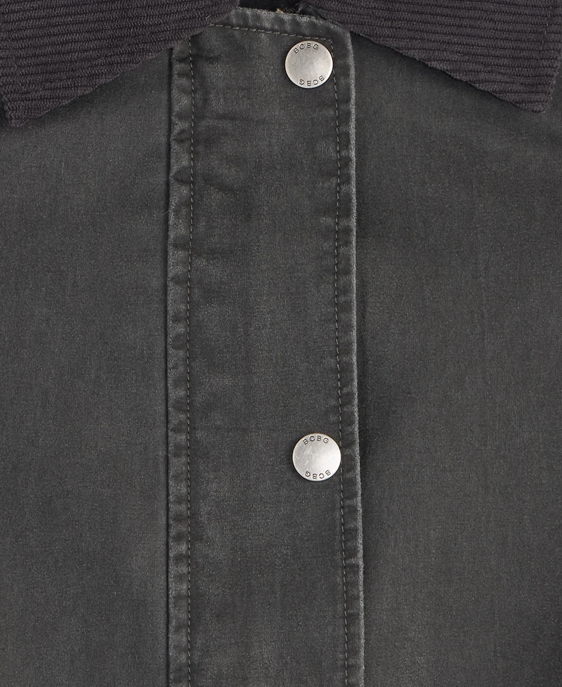 Bcbg Women's Corduroy-Collar Barn Jacket, Exclusively at Macy's