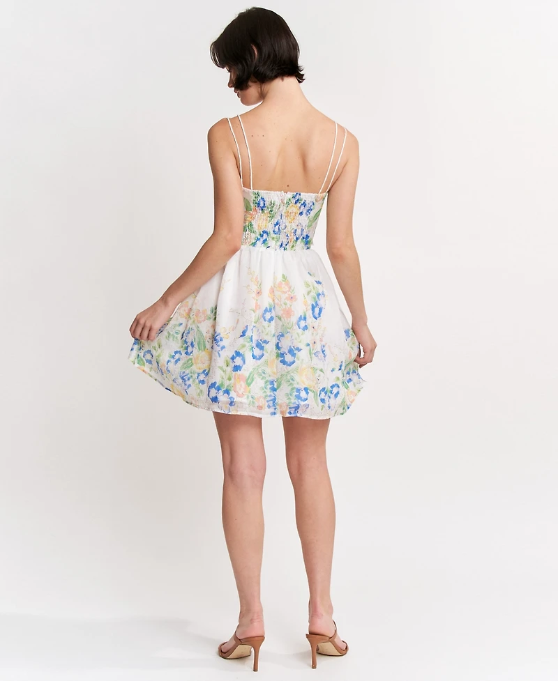 En Saison Women's Julia Printed Sleeveless Mini Dress