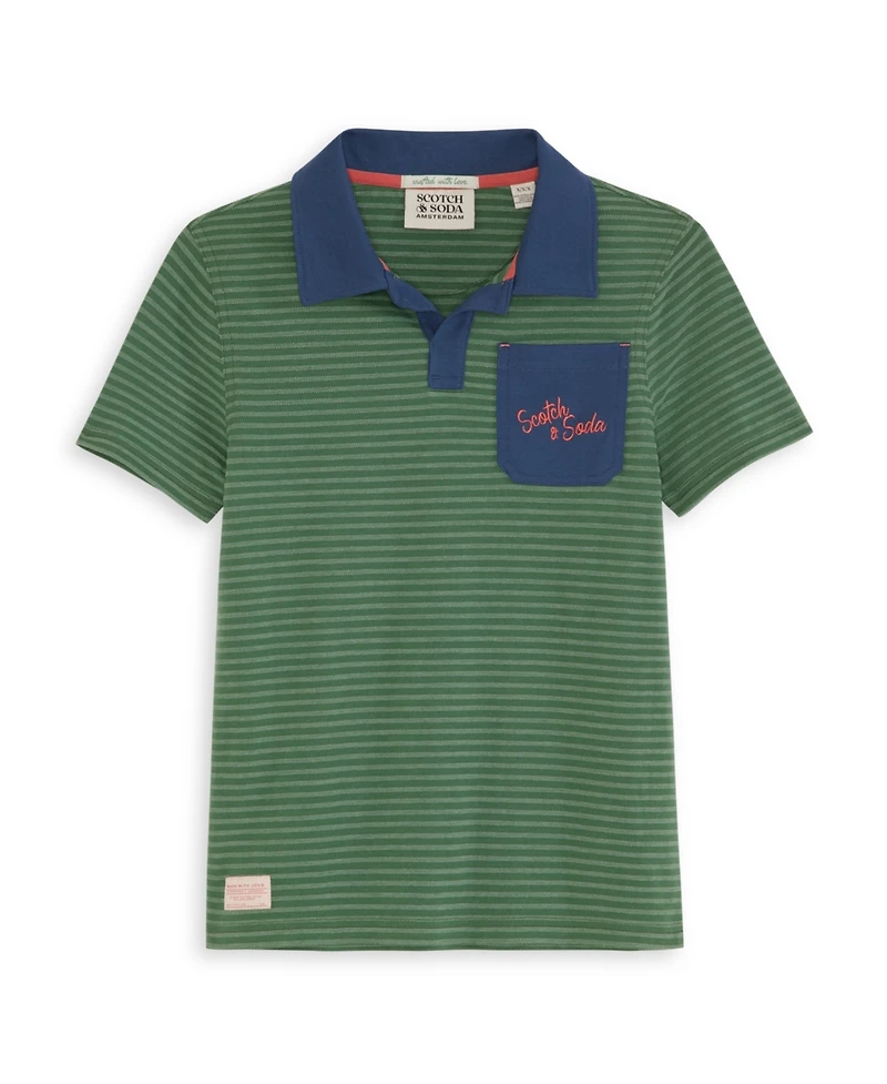 Scotch & Soda Big Boys Johnny Collar Polo Shirt