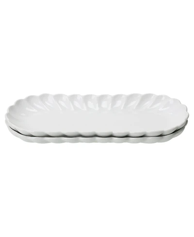 Bia Cordon Bleu Petal Oblong 2-Pc. Platters Set, Service for 2