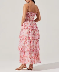 Astr the Label Women's Vonessa Ruffled Tiered Maxi Dress