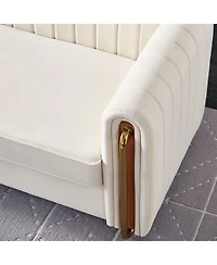 Streamdale Furniture Modern Velvet Sofa