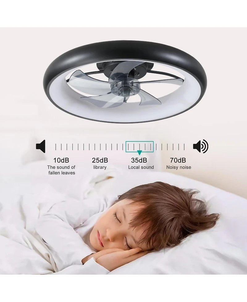 Streamdale Ceiling Fan with Lights Dimmable Led