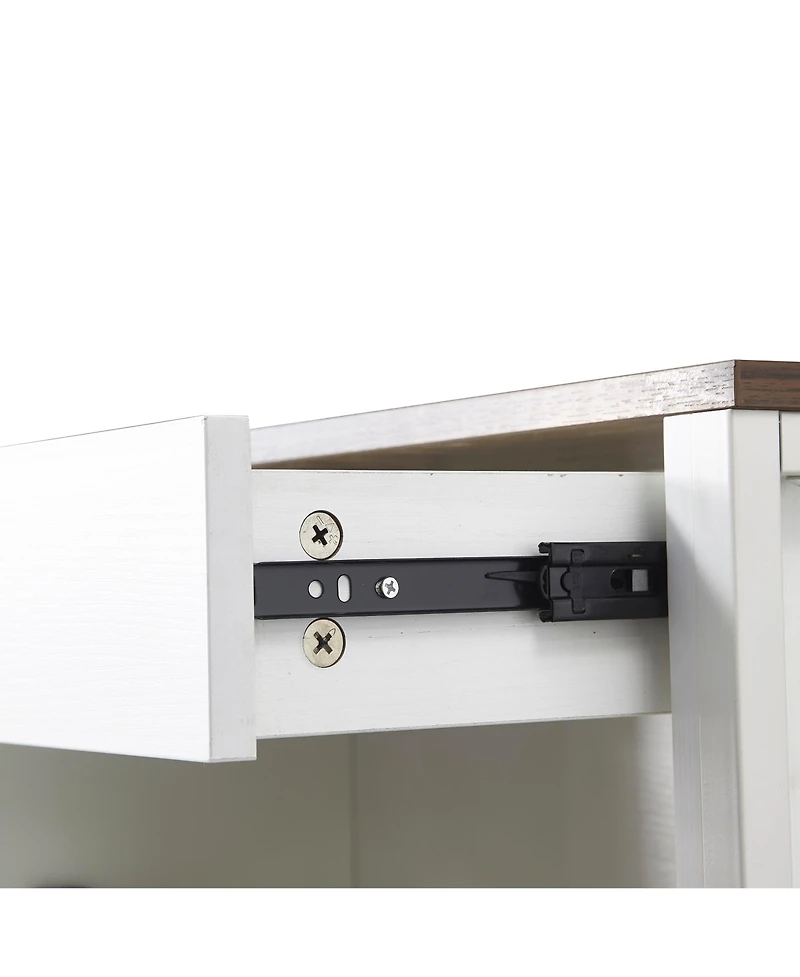 Streamdale Slim Shoe Cabinet with 2 Flip Drawers, 1 Drawer & Organizer