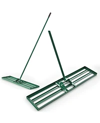 42 x 10 Inch Lawn Leveling Rake with Ergonomic Handle