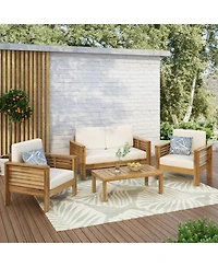 Streamdale 4 Seater Outdoor Lounge Chair Set