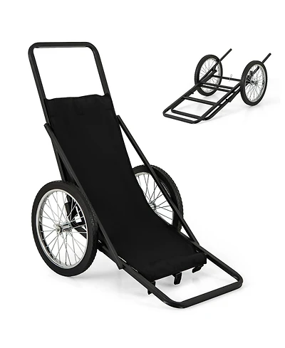 550 Lbs Folding Deer Game Cart with Polyester Liner for Hunting
