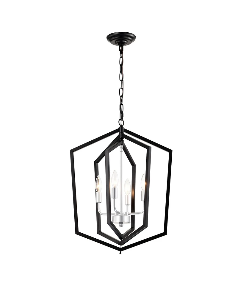Streamdale Matte Black Farmhouse Kitchen Chandeliers with Adjustable Height