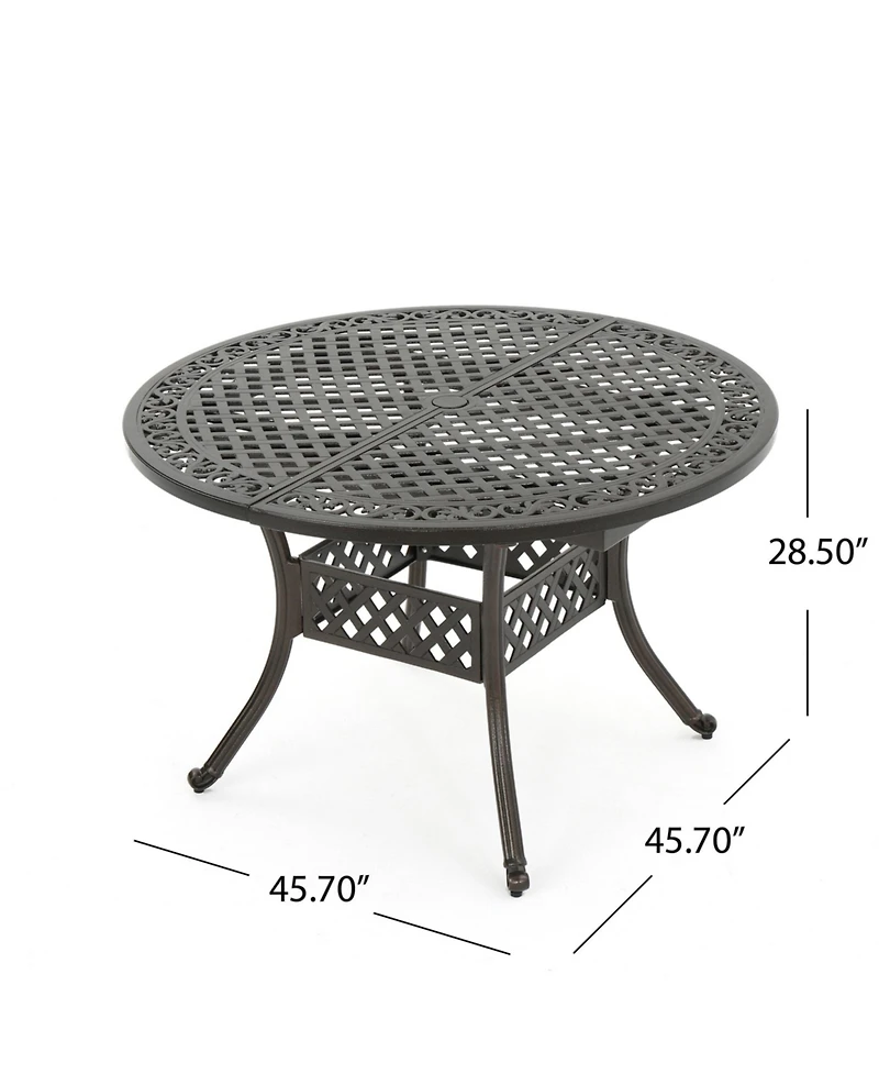 Streamdale Versatile Aluminum Extendable Outdoor Dining Table for Patio