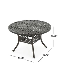 Streamdale Versatile Aluminum Extendable Outdoor Dining Table for Patio