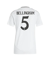 Adidas Women's Jude Bellingham White Real Madrid 2024/25 Home Replica Player Jersey