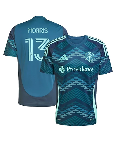 Adidas Men's Jordan Morris Blue Seattle Sounders Fc 2025 The Salish Sea Kit Replica Player Jersey