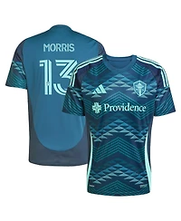 Adidas Men's Jordan Morris Blue Seattle Sounders Fc 2025 The Salish Sea Kit Replica Player Jersey