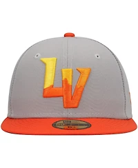 New Era Men's Gray Las Vegas Aviators Authentic Collection Team Alternate 59FIFTY Fitted Hat
