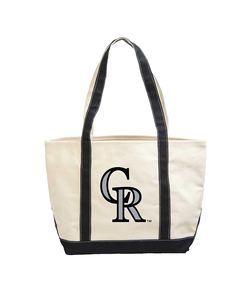 Logo Brands Colorado Rockies Canvas Tote Bag