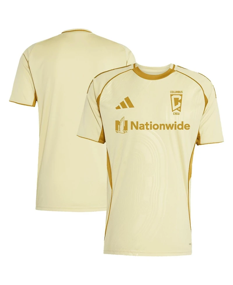 Adidas Men's Tan Columbus Crew 2025 One Planet Pre-Match Jersey