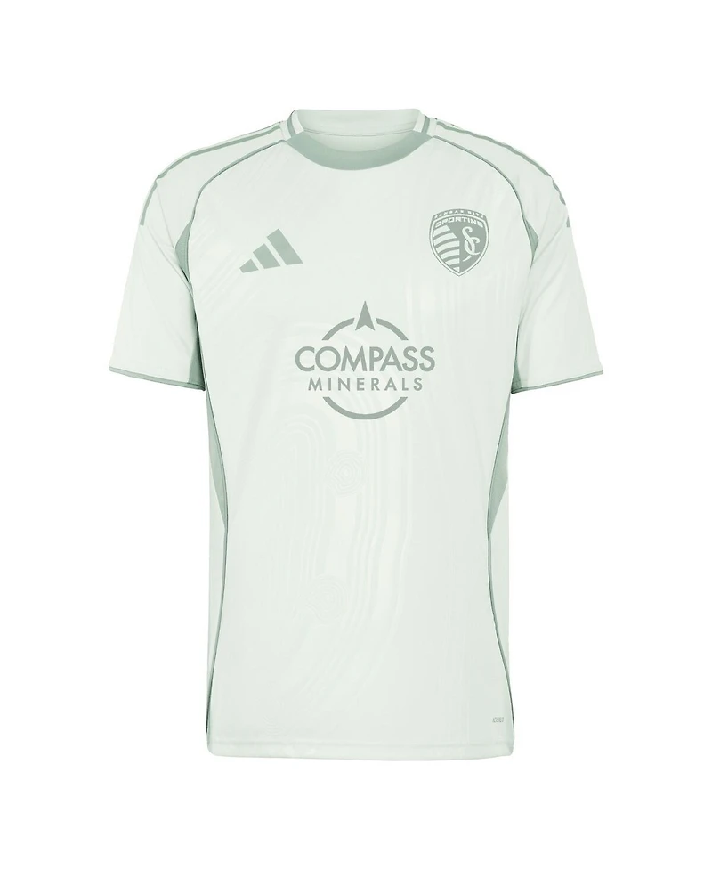 Adidas Men's Light Green Sporting Kansas City 2025 One Planet Pre-Match Jersey