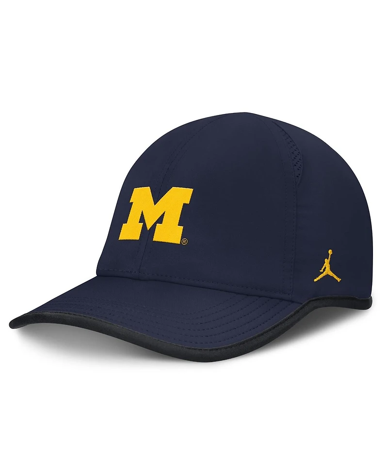 Jordan Men's Navy Michigan Wolverines Featherlight Club Adjustable Hat