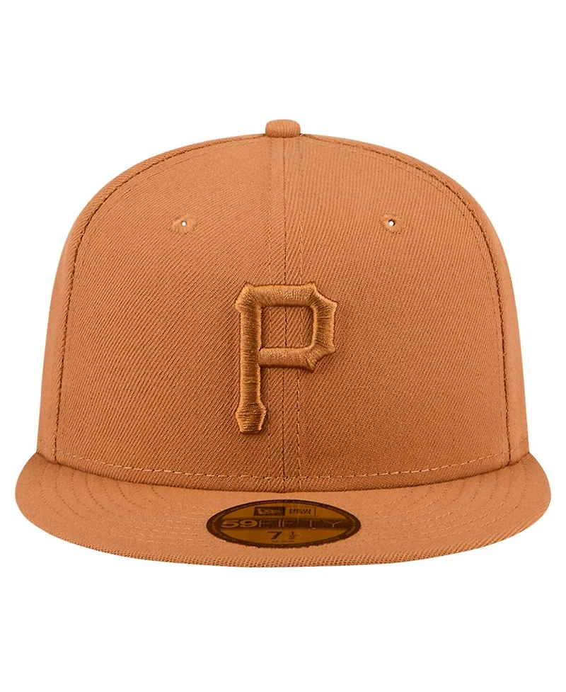 New Era Men's Brown Pittsburgh Pirates Color Pack 59FIFTY Fitted Hat