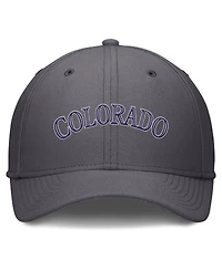 Nike Men's Gray Colorado Rockies Swoosh Performance Flex Hat