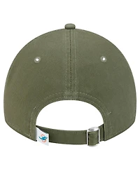 New Era Men's Olive Miami Dolphins Main 9TWENTY Adjustable Hat