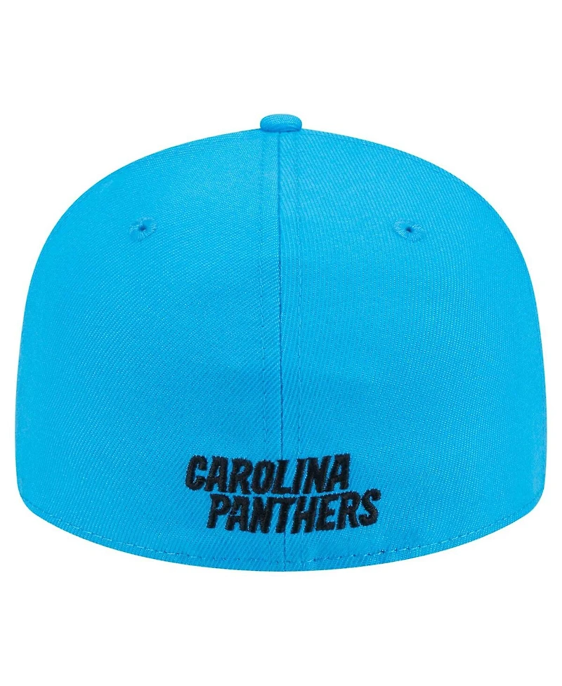 New Era Men's Blue Carolina Panthers Omaha Low Profile 59FIFTY Fitted Hat
