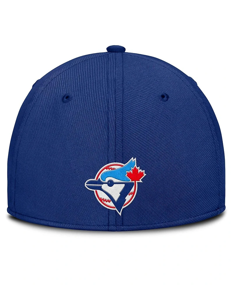 Nike Men's Gray/Royal Toronto Blue Jays Rise Swoosh Performance Flex Hat