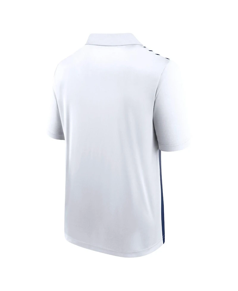 Logo Athletic Men's White/Navy Dallas Cowboys Sandlot Game Polo Shirt