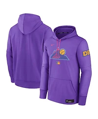 Nike Men's Purple Colorado Rockies 2025 City Connect Authentic Collection Therma Pullover Hoodie