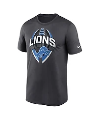 Nike Men's Gray Detroit Lions Legend Icon Performance T-Shirt