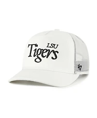 '47 Brand Men's and Women's Cream Lsu Tigers Foundation Script Adjustable Trucker Hat