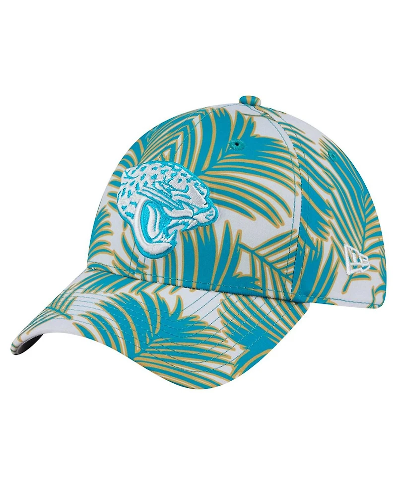 New Era Men's Gray Jacksonville Jaguars Palms 39THIRTY Flex Hat