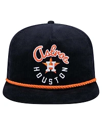 New Era Men's Navy Houston Astros Full Circle Corduroy Golfer Adjustable Hat