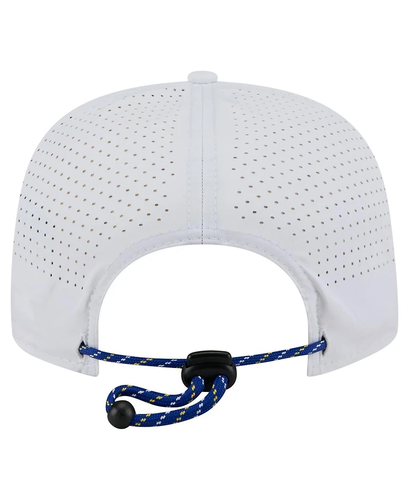 New Era Men's White Golden State Warriors Performance Rope Golfer Adjustable Hat