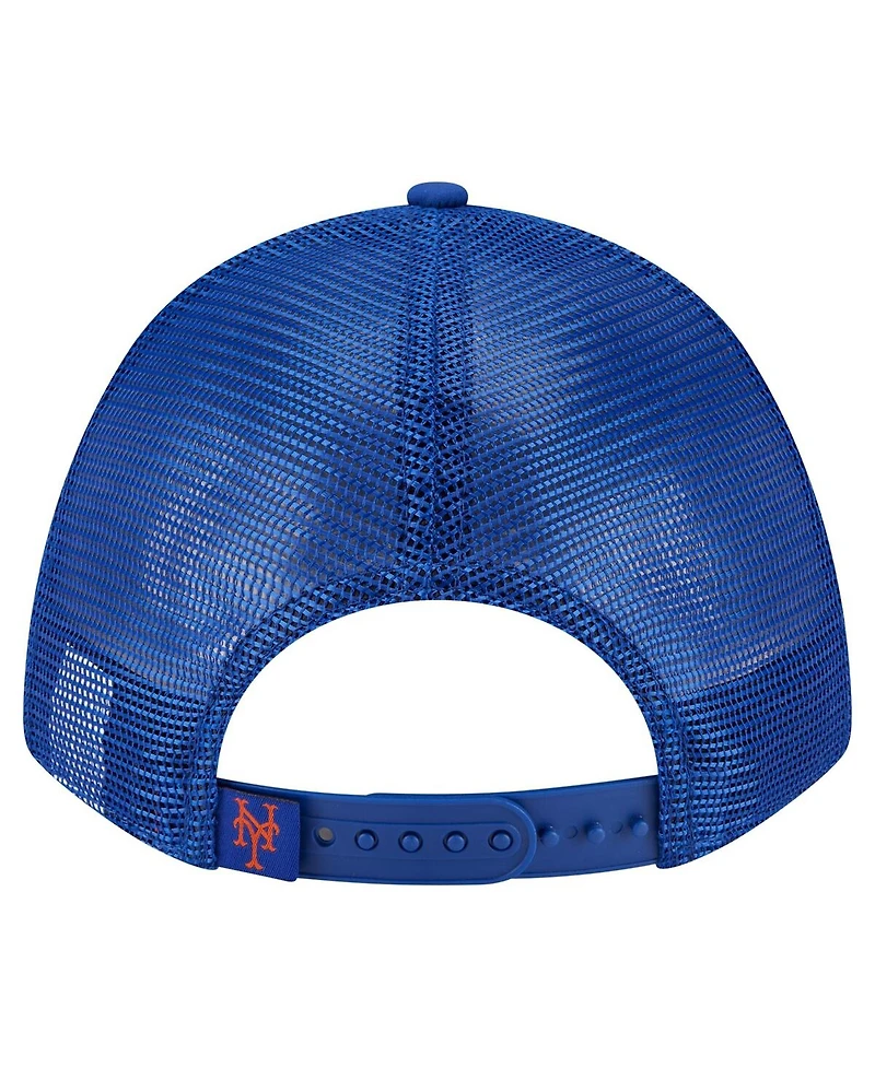 New Era Men's Royal New York Mets Minimalist 9FORTY A-Frame Adjustable Hat