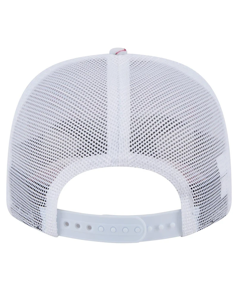 New Era Men's White New York Yankees Flamingo Mesh Back 9SEVENTY Stretch-Snap Hat