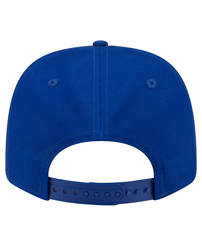New Era Men's Royal Chicago Cubs Circle Patch 9SEVENTY Stretch-Snap Hat