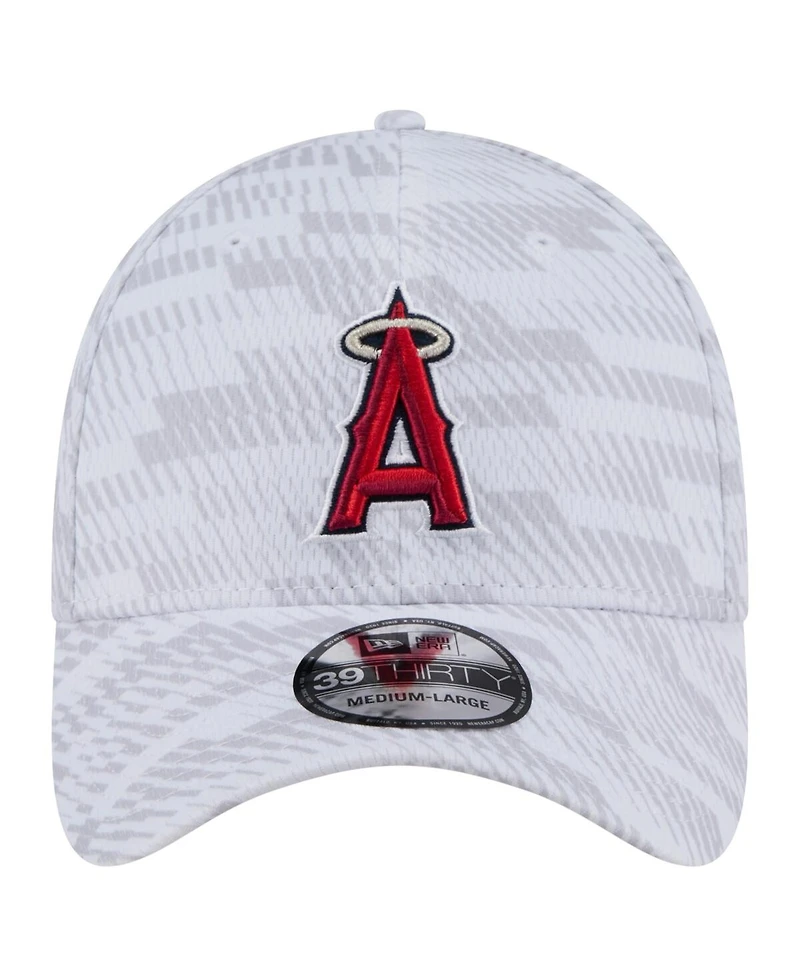 New Era Men's White Los Angeles Angels Graded 39THIRTY Flex Hat