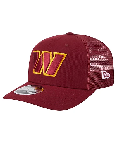 New Era Men's Burgundy Washington Commanders Main Trucker 9SEVENTY Stretch Snap Hat