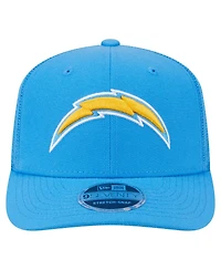 New Era Men's Powder Blue Los Angeles Chargers Main Trucker 9SEVENTY Stretch Snap Hat