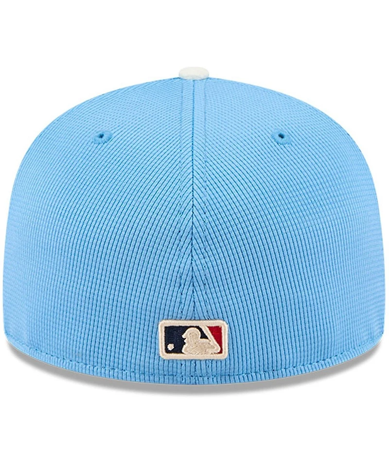 New Era Men's Light Blue Los Angeles Dodgers City Connect Batting Practice 59FIFTY Fitted Hat