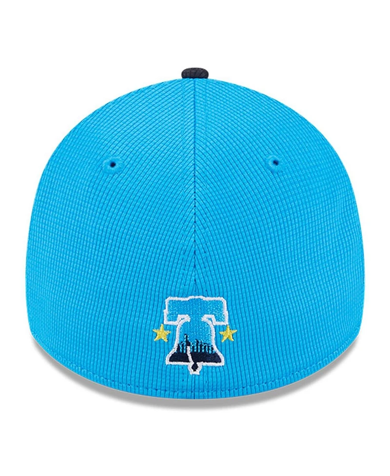 New Era Men's Neptune Blue/Navy Philadelphia Phillies City Connect Batting Practice 39THIRTY Flex Hat