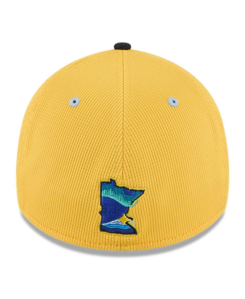 New Era Men's Yellow/Black Minnesota Twins City Connect Batting Practice 39THIRTY Flex Hat