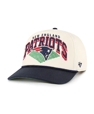 '47 Brand Men's Cream New England Patriots Pomona Rope Hitch Adjustable Hat